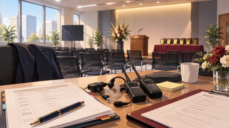 社内表彰式の進行マニュアル!会議室開催で押さえるポイントをイメージしたオフィス表彰式のイラスト